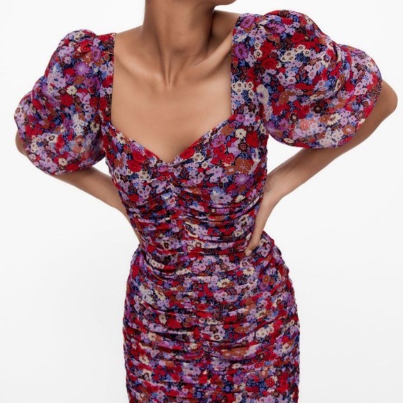 Zara Rouched Dress - Picture 2 of 3